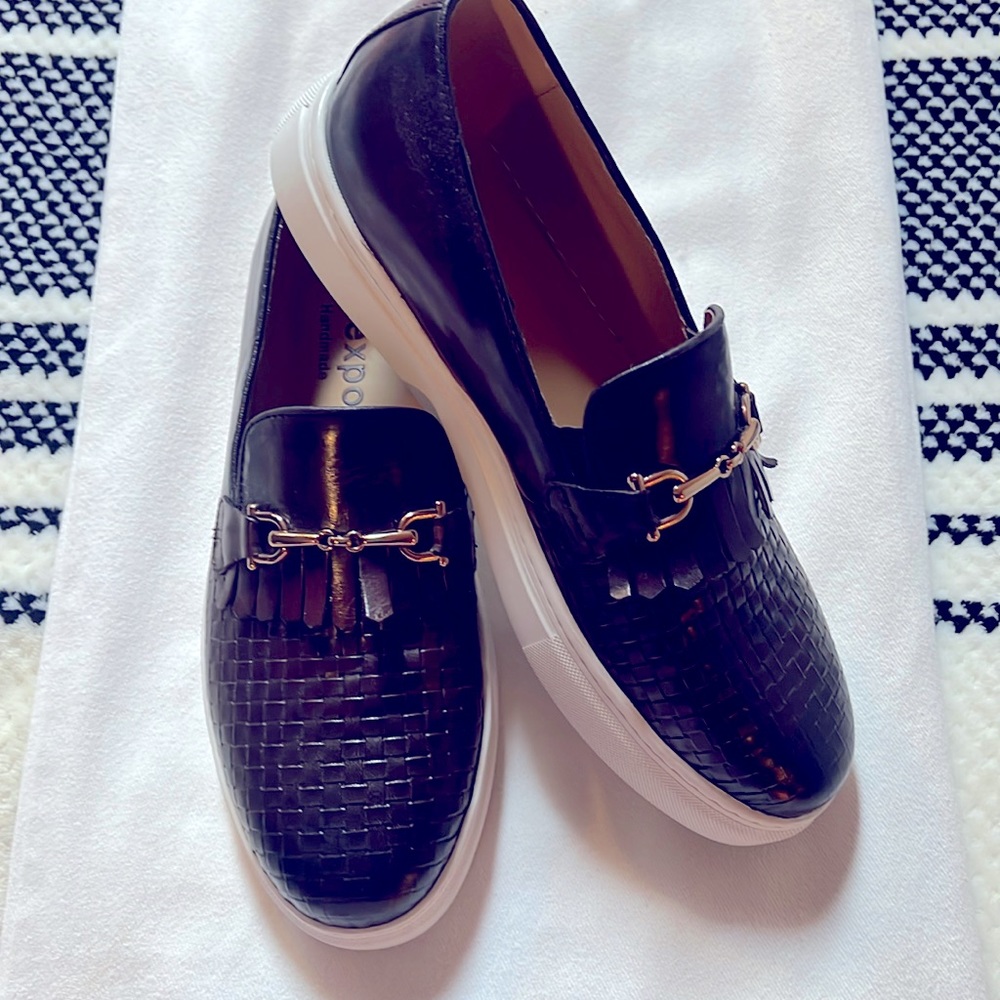 BREXPO SZ 40 FITS LIKE A 10!!! HANDMADE LEATHER QUALITY THRU THE ROOF !!!!